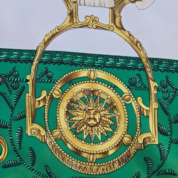 Hermès Vintage Silk Scarf Étriers Stirrups Equestrian Hand Rolled - Picture 14 of 16